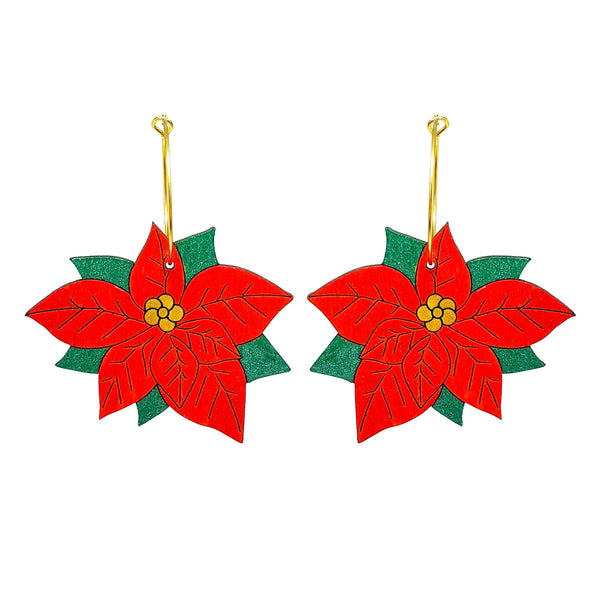 Poinsettia Hoops - 1